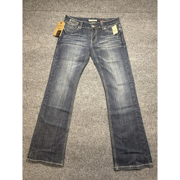 NWT Stetson Jeans Hollywood Bootcut No. 818 Blue Denim Womens Size 10R  Western - Picture 2 of 10